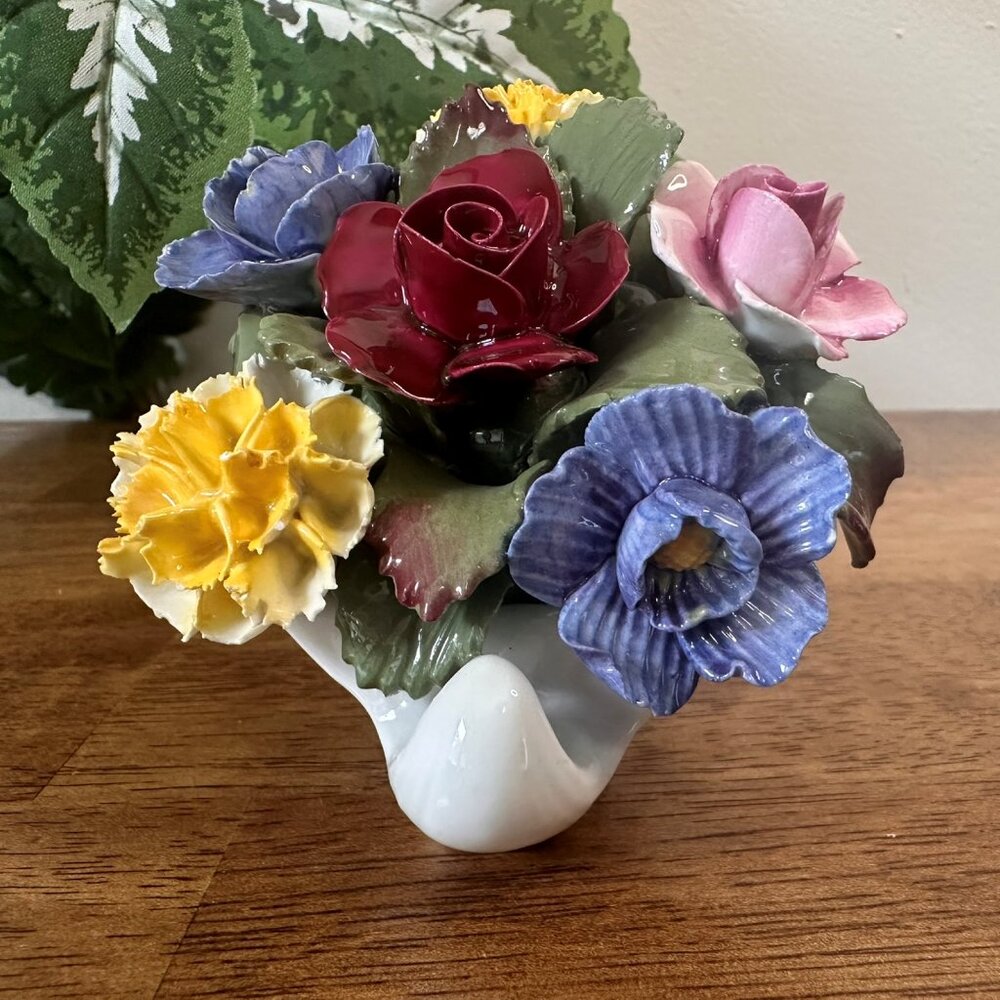 Aynsley Fine Bone China Floral Bouquet Arrangement Vintage‎ English Porcelain